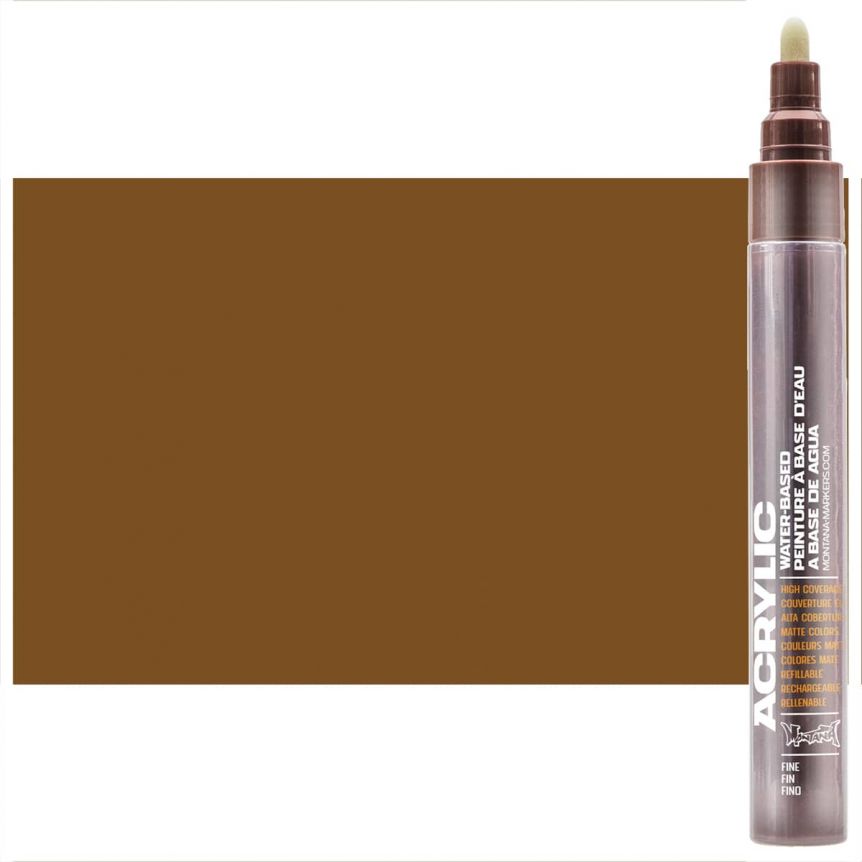 Montana refillable acrylic paint markers with replaceable tips - Shock Brown