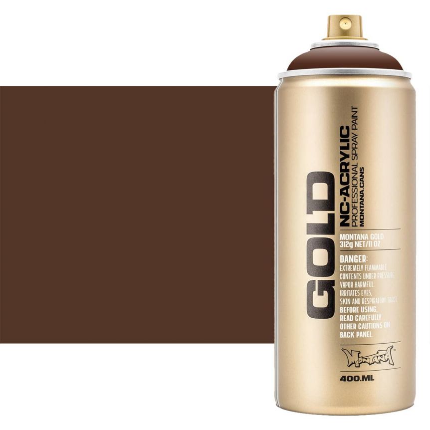 Montana GOLD Acrylic Professional Spray Paint 400 ml - Shock Brown