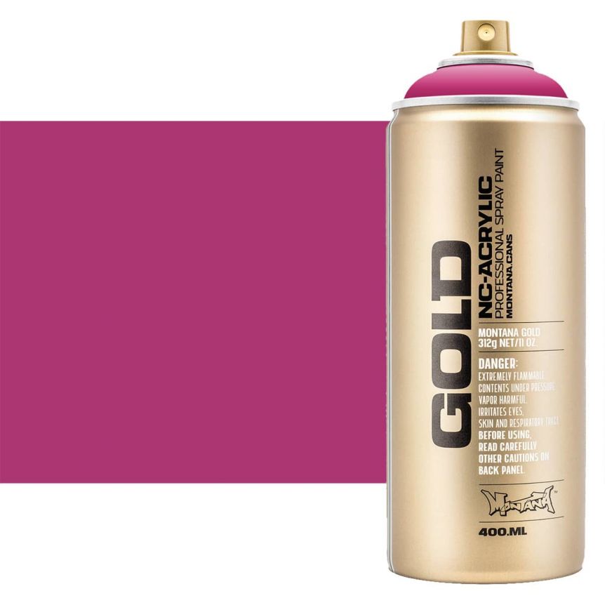 Montana GOLD Acrylic Professional Spray Paint 400 ml - Shock Pink