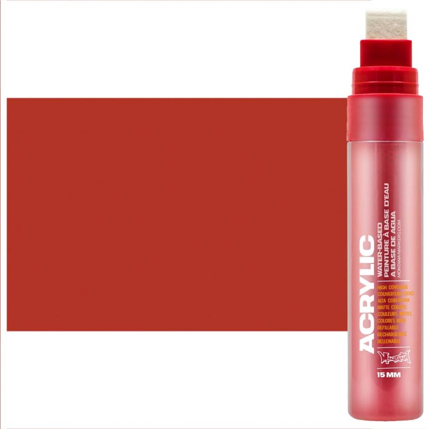 Montana refillable acrylic paint markers with replaceable tips - Shock Red