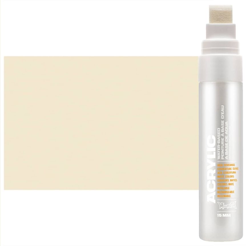 Montana refillable acrylic paint markers with replaceable tips - Shock White Pure