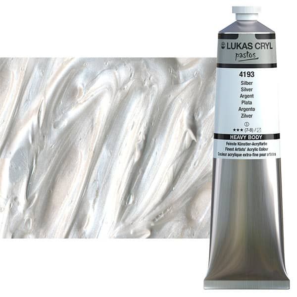 Silver 200ml LUKAS CRYL Pastos Acrylics