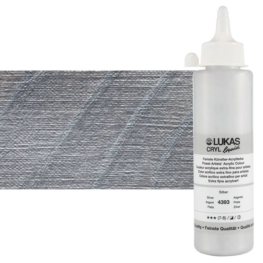 Cryl Liquid Acrylics Silver 250ml