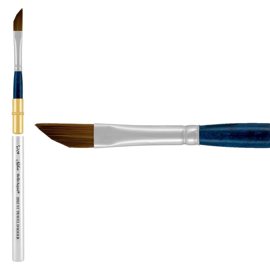 Silver Brush BelleAqua Synthetic Sable, Travel Dagger Striper Size 1/4"