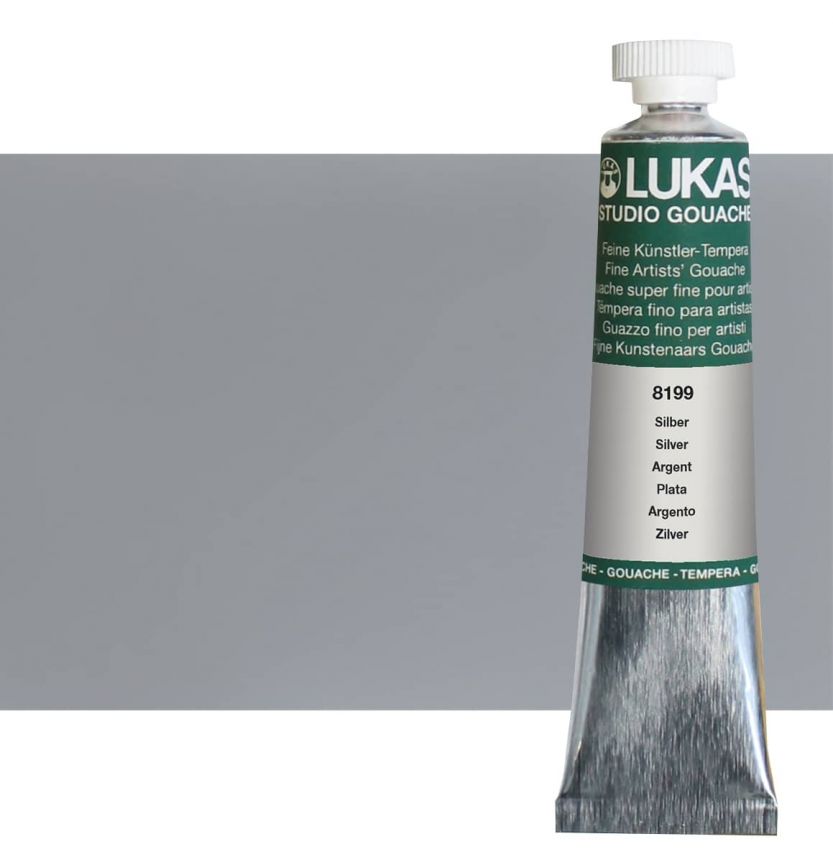 LUKAS Designer's Gouache 20 ml Tube - Metallic Silver