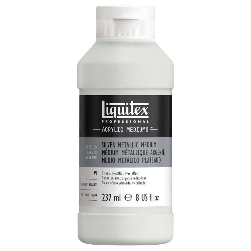 Liquitex Acrylic Additive 8 oz Silver Metallic Medium