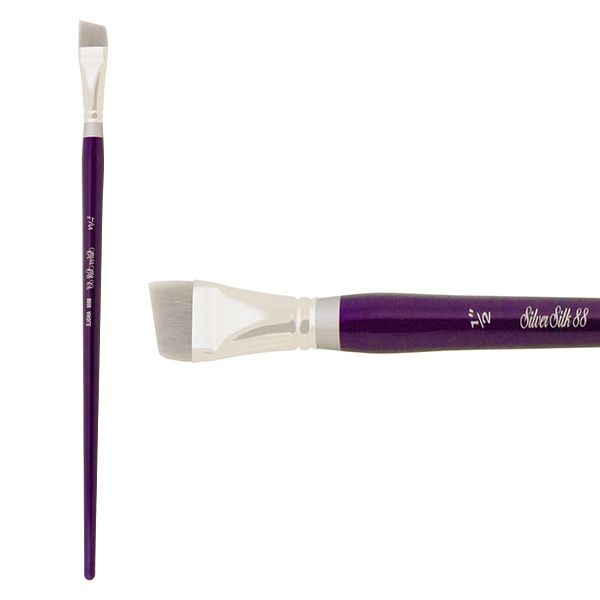 Silver Silk 88 Long Handle Brush Size 1/2in Angle