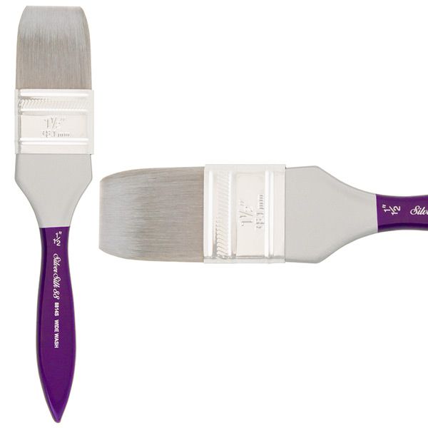 Silver Silk 88 Short Handle Brush Size 1-1/2in Wide Wash
