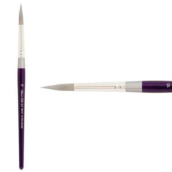 Silver Silk 88 Short Handle Brush Size 10 Ultra Round