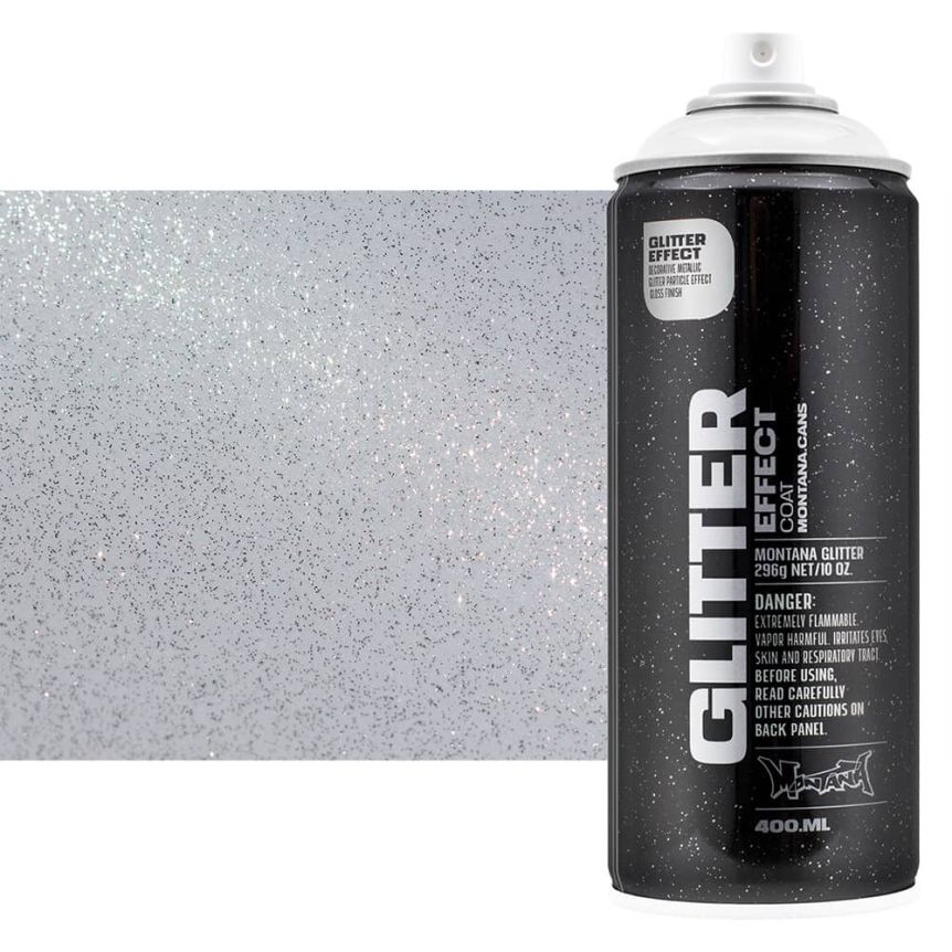 Montana Effect Spray - Glitter Silver Transparent, 400ml