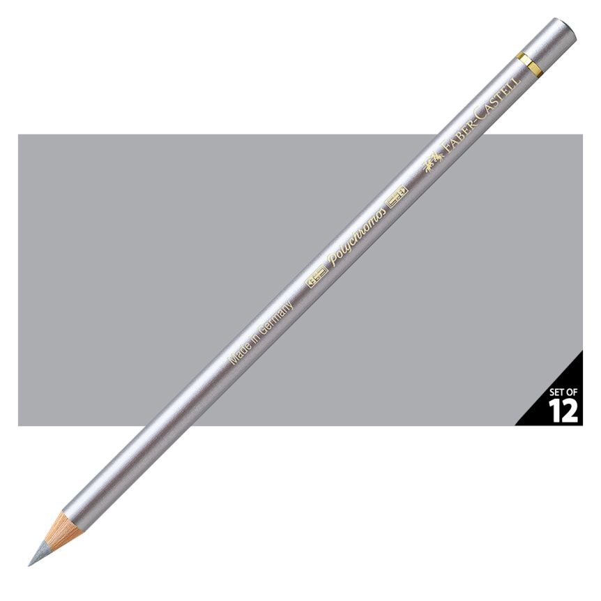Faber-Castell Polychromos Pencil, No. 251 - Silver (Box of 12)