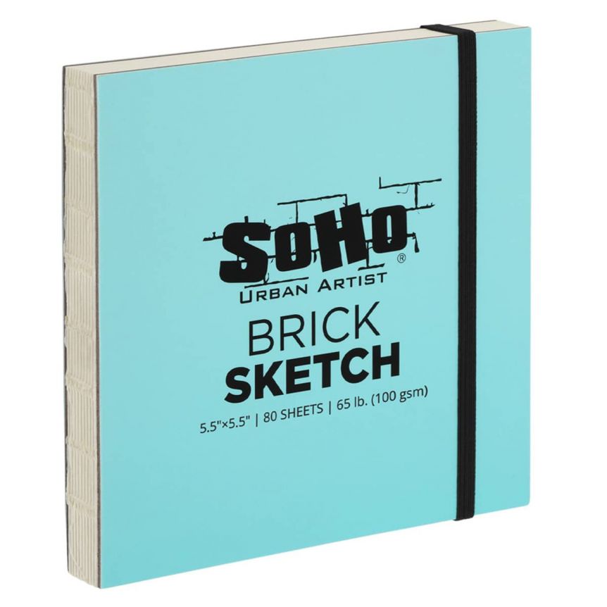 SoHo Brick Sketch Paper Journal 5.5x5.5in 100gsm, 80 Sheets
