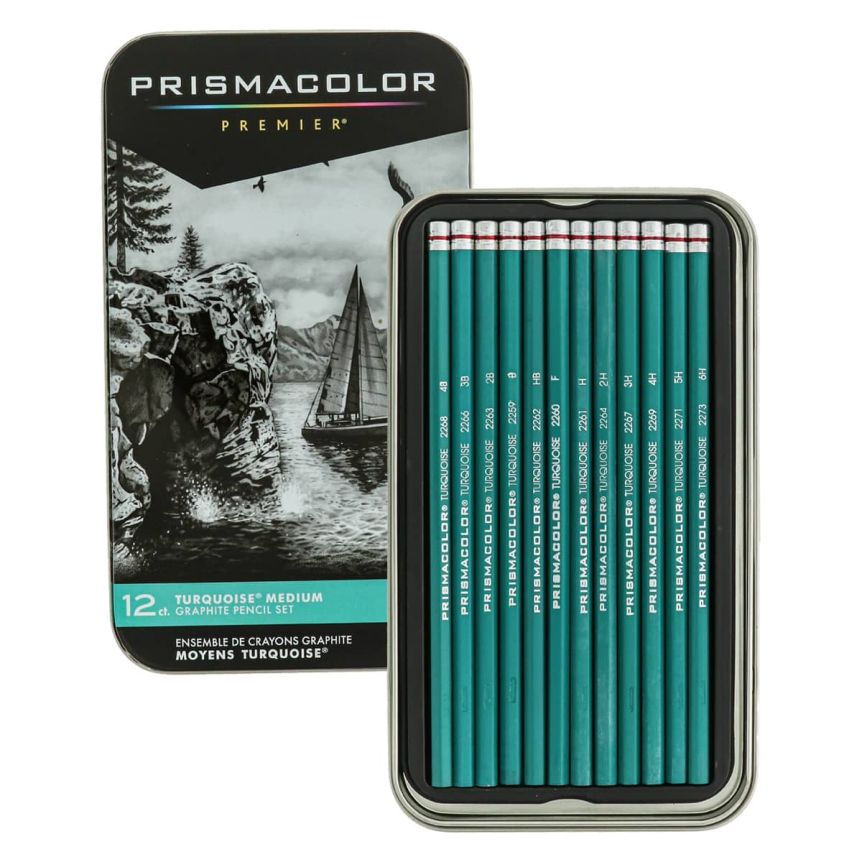 Prismacolor Turquoise Pencils Sketch Set of 12