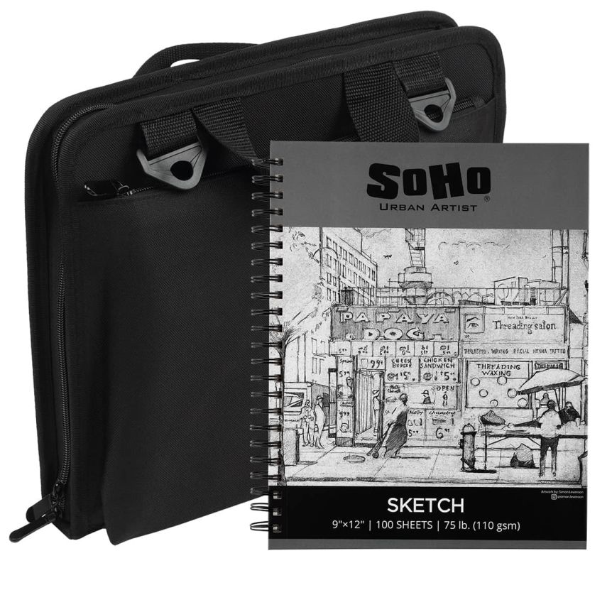 Sketch Folio Plus Art Supply Bag Portfolio & Sketchbook bundle