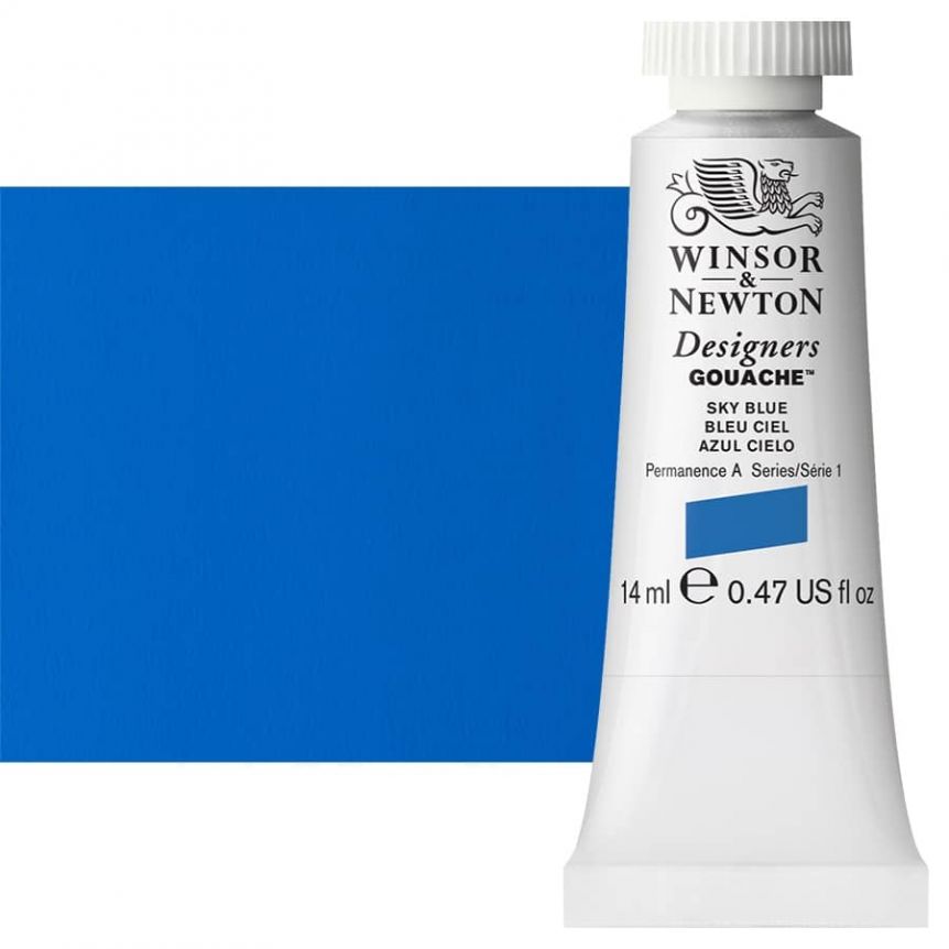 Winsor & Newton Designers Gouache 14ml Tube - Sky Blue