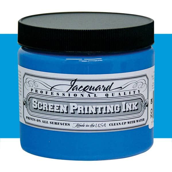 Jacquard Screen Printing Ink 16 oz Jar - Sky Blue