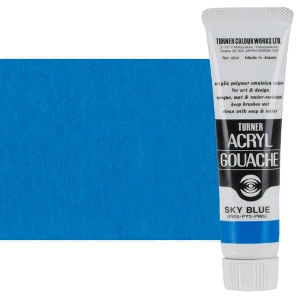 Turner Artist Acryl Gouache - Sky Blue, 40ml