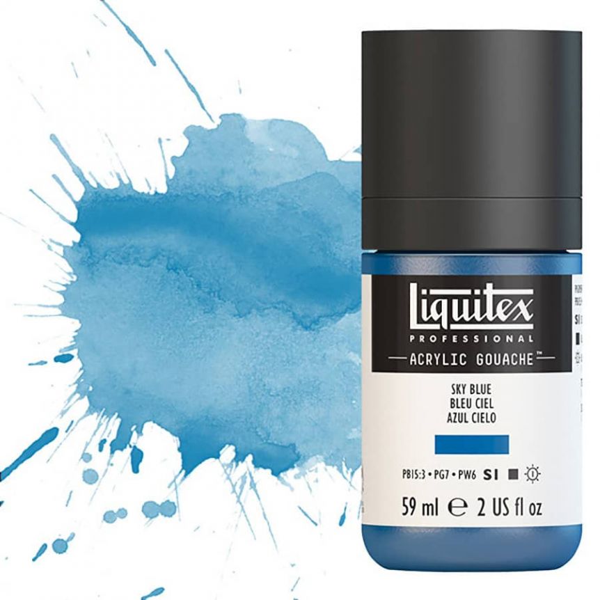 Liquitex Professional Acrylic Gouache 2oz Sky Blue