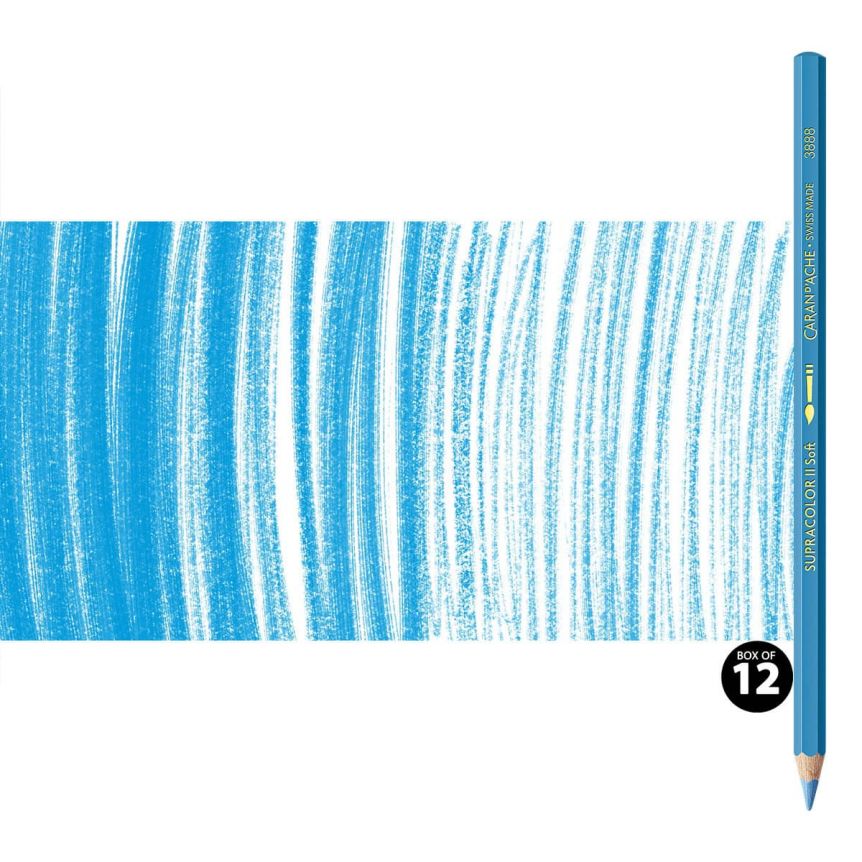 Supracolor II Watercolor Pencils Box of 12 No. 141 - Sky Blue