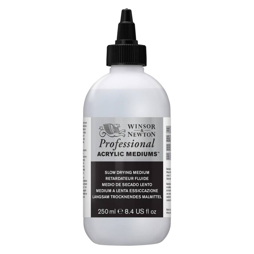 Winsor & Newton Artists Acrylic Mediums And Additives - Slow Dry Medium, 250ml
