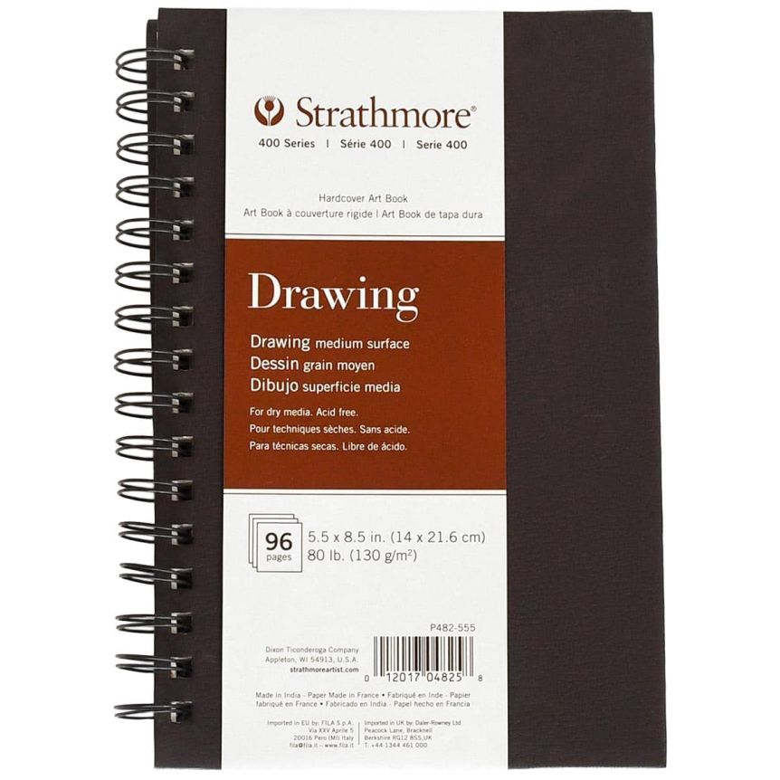 Strathmore 400 Series Drawing Wirebound Art Book, 5-1/2" x 8-1/2"