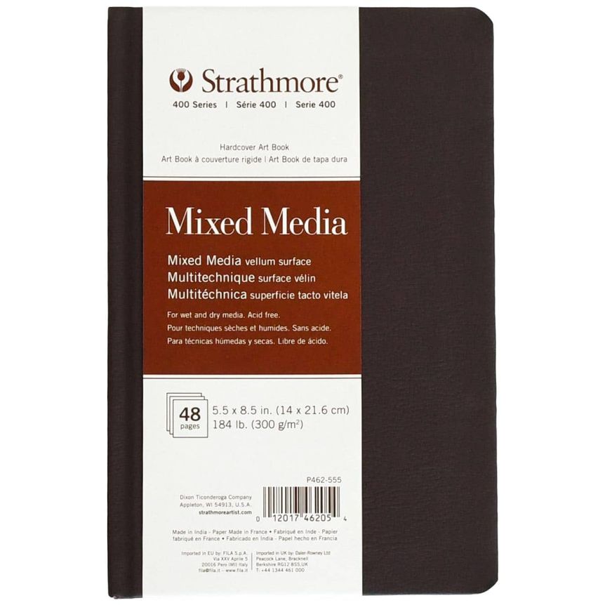 Strathmore 400 Series Mixed Media Hardbound Art Book, 5-1/2" x 8-1/2"