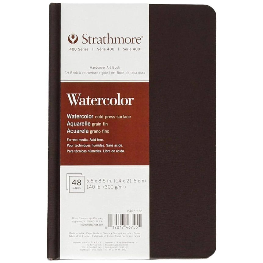 Strathmore 400 Series Watercolor Hardbound Art Book, 5-1/2" x 8-1/2"