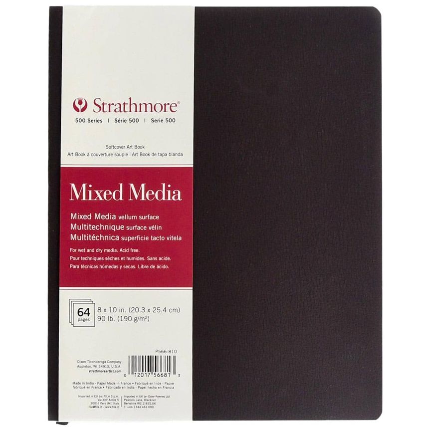 Strathmore 500 Series Mixed Media Softcover Art Book, 8" x 10"