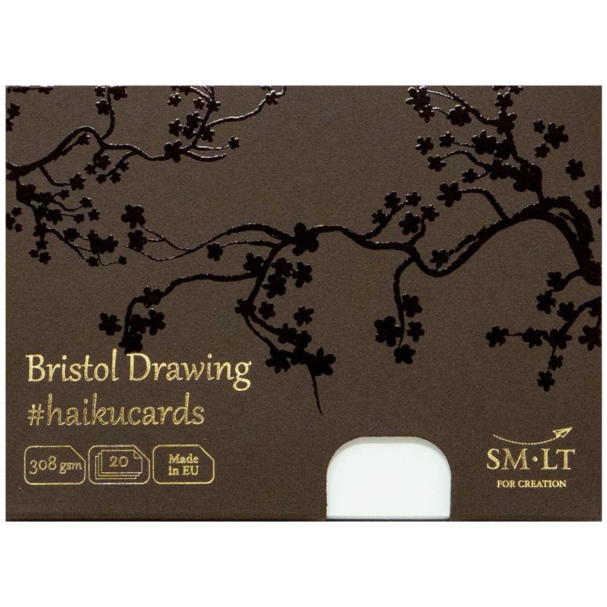 SMLT Bristol Haiku Cards, 308 gsm, Small 4.17” x 5.8”, Pack of 20