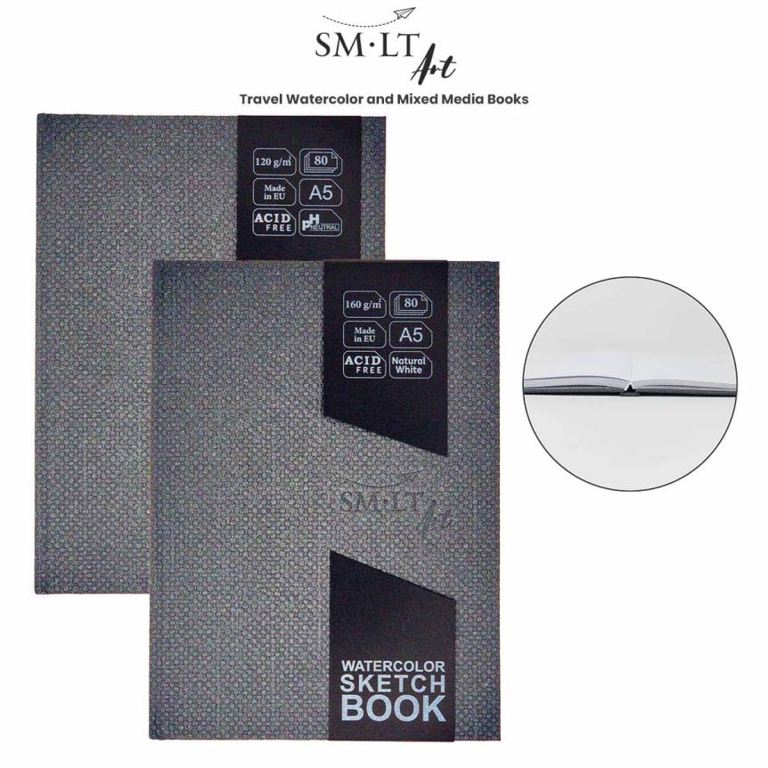 SMLT Travel Watercolor and Mixed Media Books