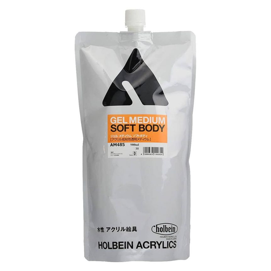 Holbein Artist Acrylic 900ml Soft Body Gel Medium