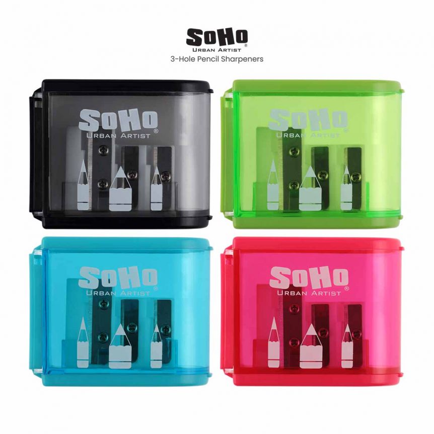 SoHo 3-Hole Pencil Sharpeners