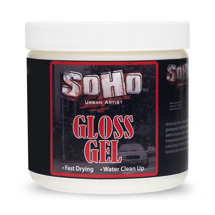 SoHo Urban Artist Gloss Gel Medium, 16oz Jar Jerry's Artarama