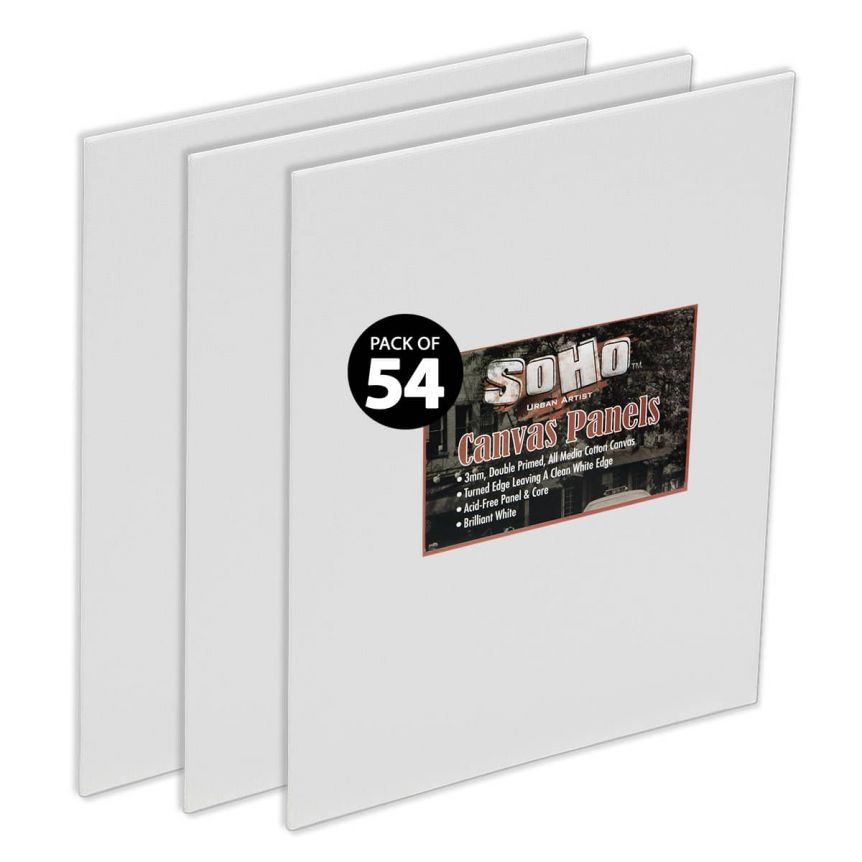 Soho Canvas 14X18in Panels Value Pack of 18 X 3 Packs (54 total Panels)