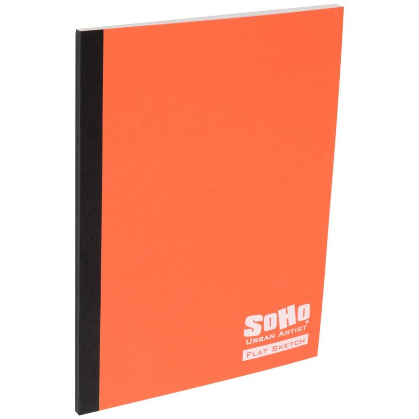SoHo Urban Artist Flat Sketchbook, 6" x 8", 30 Sheets, 71 lb. - Salmon Cover