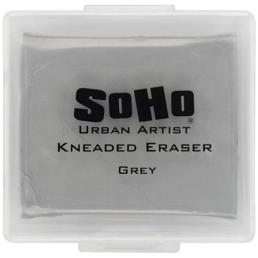 SoHo Urban Artist Kneaded Eraser, Grey with Case