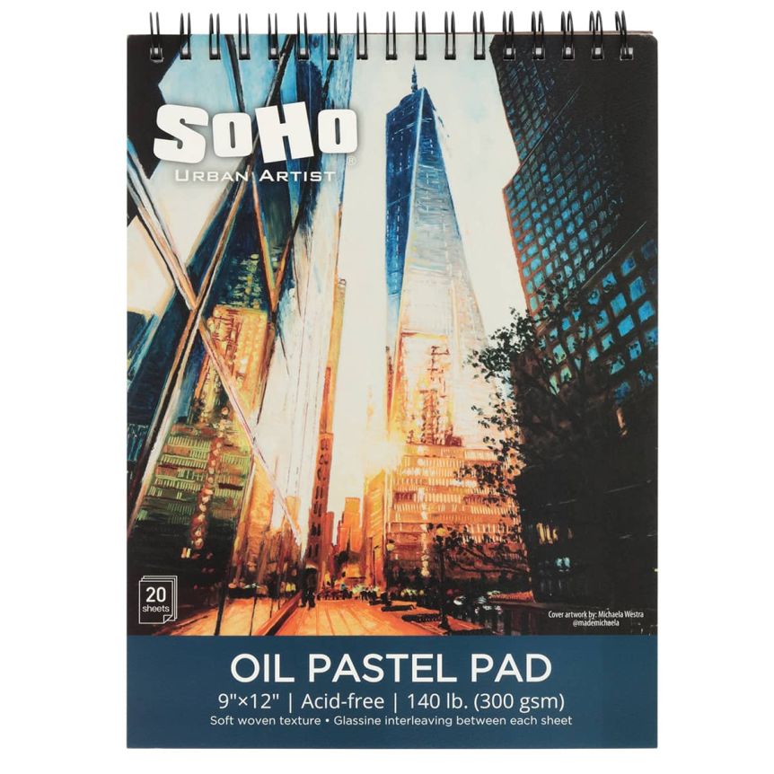 SoHo Urban Artist Oil Pastel Pad - 9" x 12"