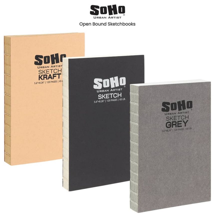 SoHo Urban Artist Open Bound Sketchbooks