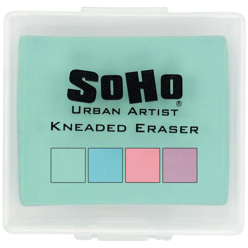 SoHo Urban Artist Kneaded Eraser, Pastel Color with Case