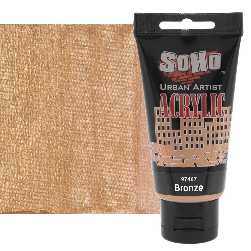 SoHo Urban Artists Heavy Body Acrylics, Bronze 75ml