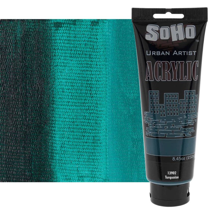 SoHo Urban Artists Heavy Body Acrylics, Turquoise 250ml