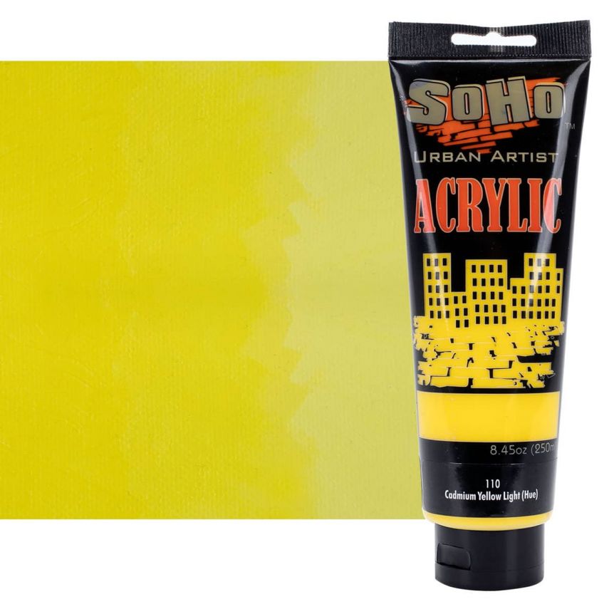 SoHo Urban Artists Heavy Body Acrylic Cadmium Yellow Light Hue 250ml