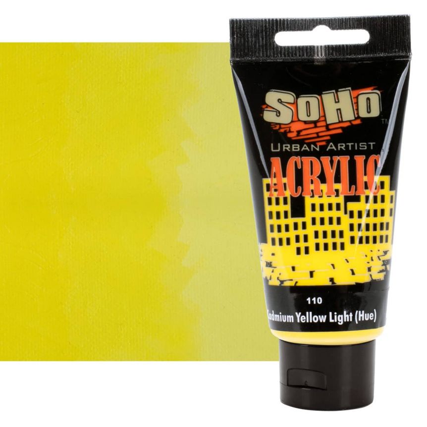 SoHo Urban Artists Heavy Body Acrylic Cadmium Yellow Light Hue 75ml