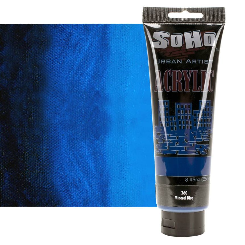 SoHo Urban Artists Heavy Body Acrylic - Mineral Blue, 250ml