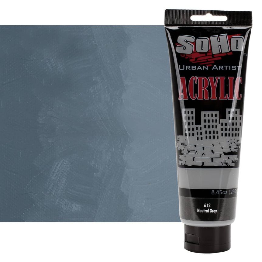 SoHo Urban Artists Heavy Body Acrylic Neutral Grey 250ml