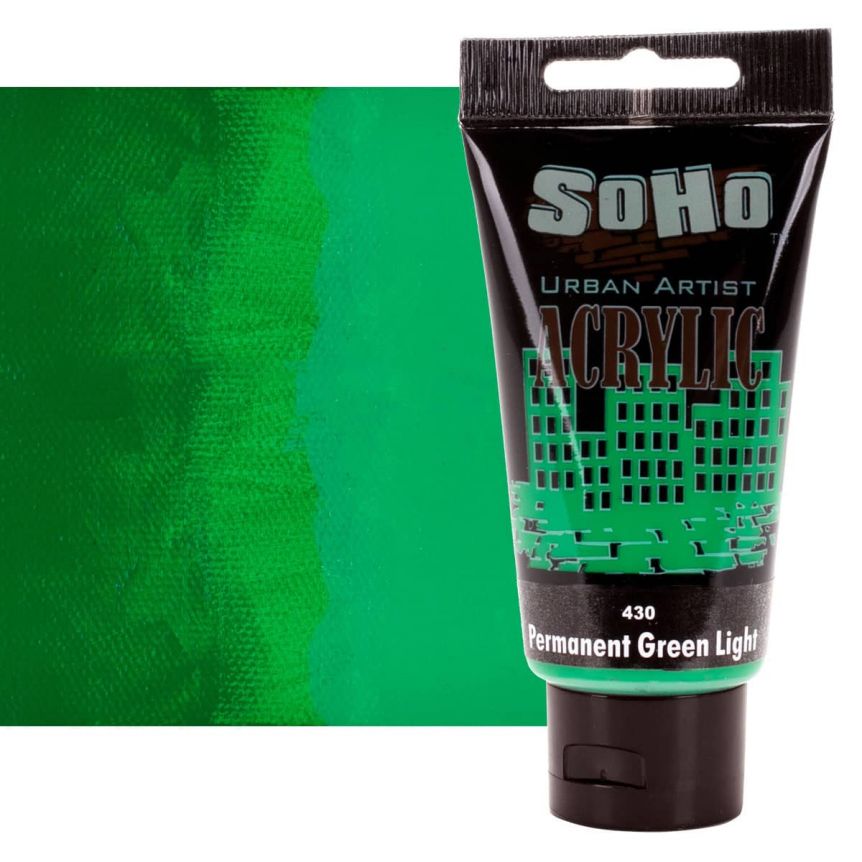 SoHo Urban Artists Heavy Body Acrylic Permanent Green Light 75ml