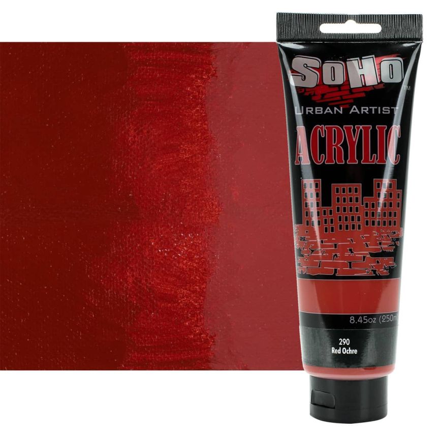 SoHo Urban Artists Heavy Body Acrylic Red Ochre 250ml