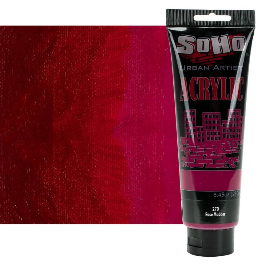 SoHo Urban Artists Heavy Body Acrylic Rose Madder 250ml
