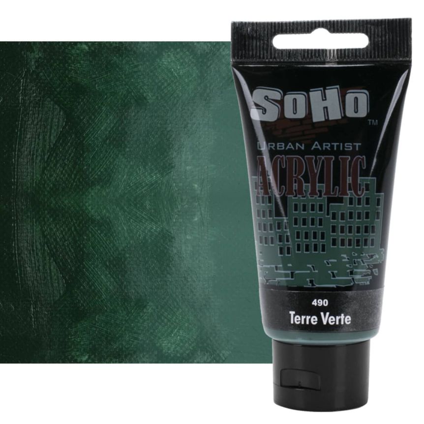 SoHo Urban Artists Heavy Body Acrylic Terre Verte 75ml