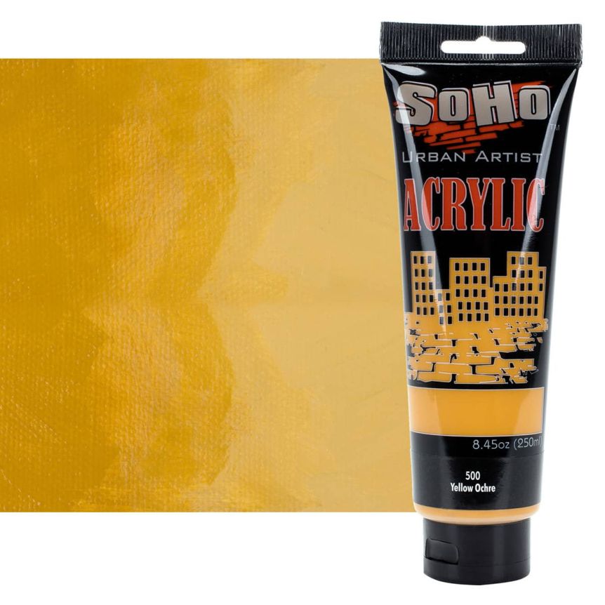 SoHo Urban Artists Heavy Body Acrylic Yellow Ochre 250ml